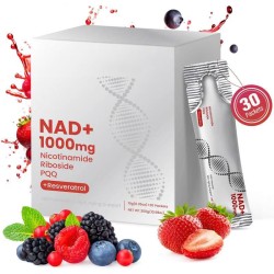 NAD+ Oral Liquid Sticks Dietary Supplement with Nicotinamide, Riboside, PQQ, Resveratrol