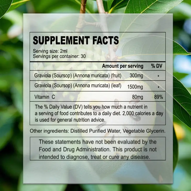 Soursop Graviola Liquid Drops