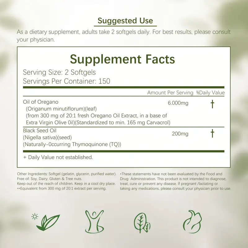 Oil Of Oregano Softgels