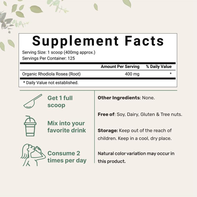 Rhodiola Rosea Powder Drink