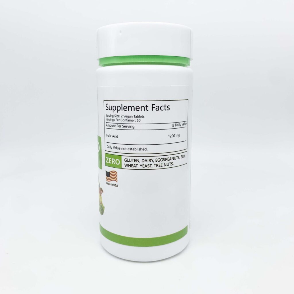 Folic Acid Tablets Supplent Facts