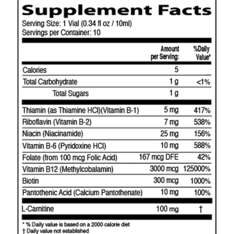 B12 Forte Liquid Supplement Facts